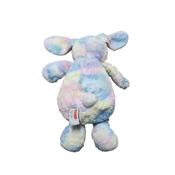 GUND Thistle Pastel Bunny Plush Stuffed Animal 14” Multicolor Tie Dye Rabbit Toy - Picture 4 of 8